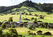 The charming village of Hauteluce