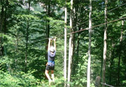 Parcours acrobatique forestier