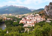 Medieval village of Serres 18 km away