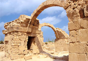 De archeologische site van de mozaïeken 