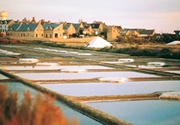 The salt marshes of Guérande 12 km away