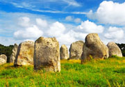 De megalithische sites van Carnac op 7 km afstand