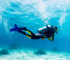 Underwater exploration 3 km away