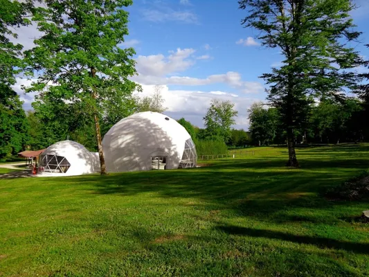 Camping du Buisson - Tente Lodge Safari XL - 50 m² - 2 chambres - Champagne-Ardennes - Louvemont - 444€/sem