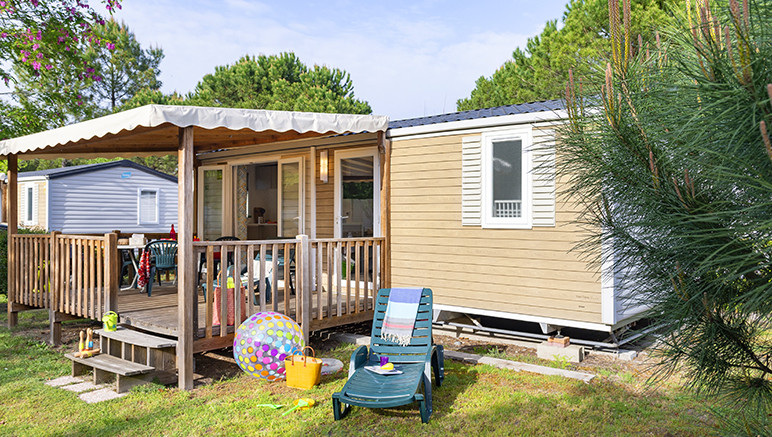 Vente privée Camping 5* Sanguinet Plage – Les cottages du camping avec terrasse