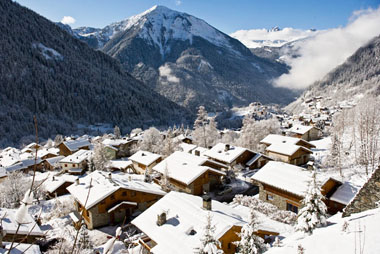 Vente privée Résidence Les Edelweiss – Vue sur le village de Champagny en Vanoise