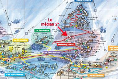 Vente privée Résidence LAGRANGE le Médian 2* – Plan de la station