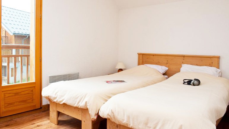 Vente privée Résidence Les Chalets du Berger 3* – Chambre avec lits simples