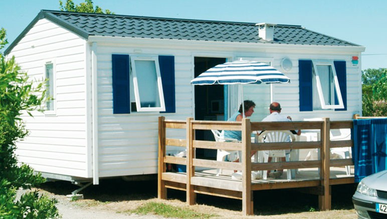 Vente privée Camping 3* la Parée du Jonc – Mobil-home équipé avec terrasse