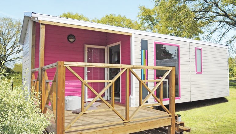 Vente privée Camping 3* de la Plage – Mobil-home familial avec terrasse