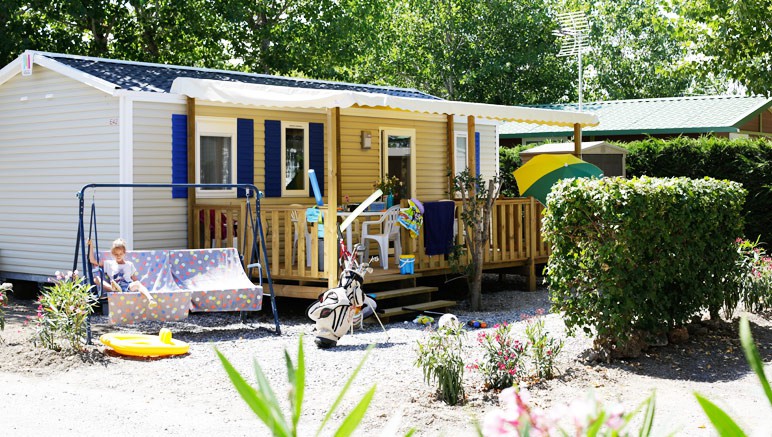 Vente privée Camping Club 4* Les Tamaris – Les mobil-homes du camping avec terrasse