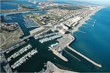 Vente privée Résidence Le Grand Bleu  – Vue aérienne de Port Barcares 